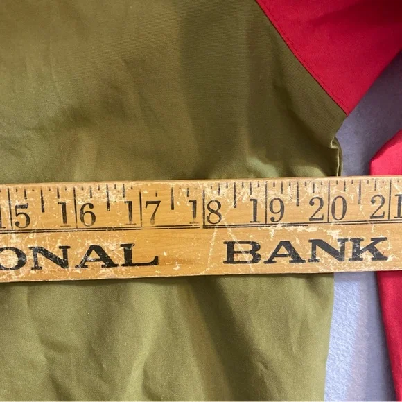 Penfield ANORAK Windbreaker Hooded Jacket Hooded Men’s  XS Red Green Trail Crew - Picture 12 of 16